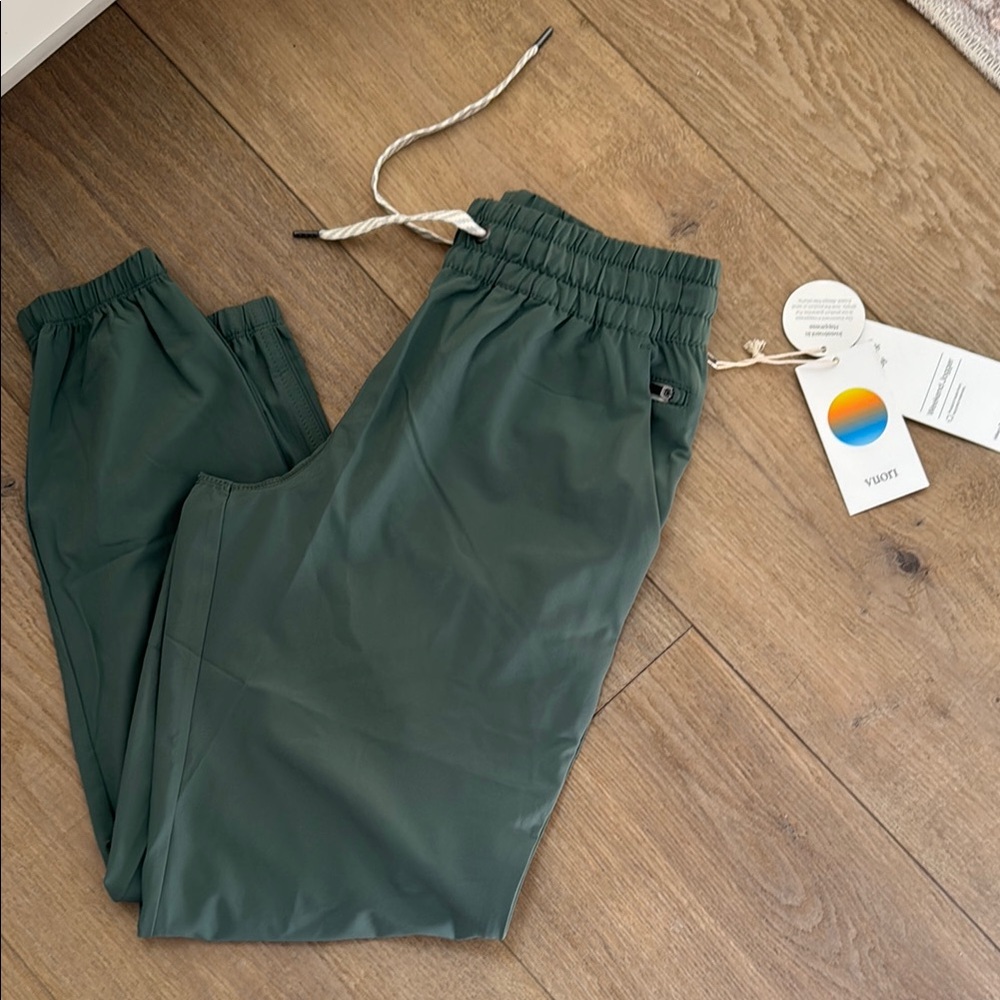 Vuori Forest Green Jogger Track Pants with Elastic Waistband